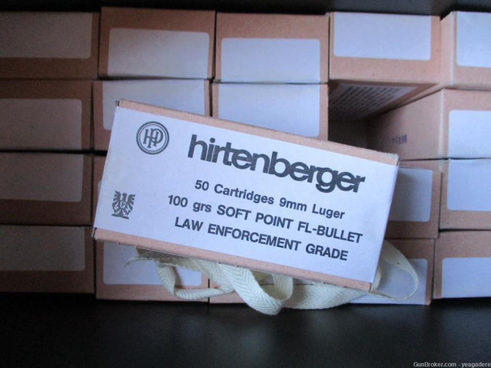 Hirtenberger 9mm 50 round box Austria -img-0