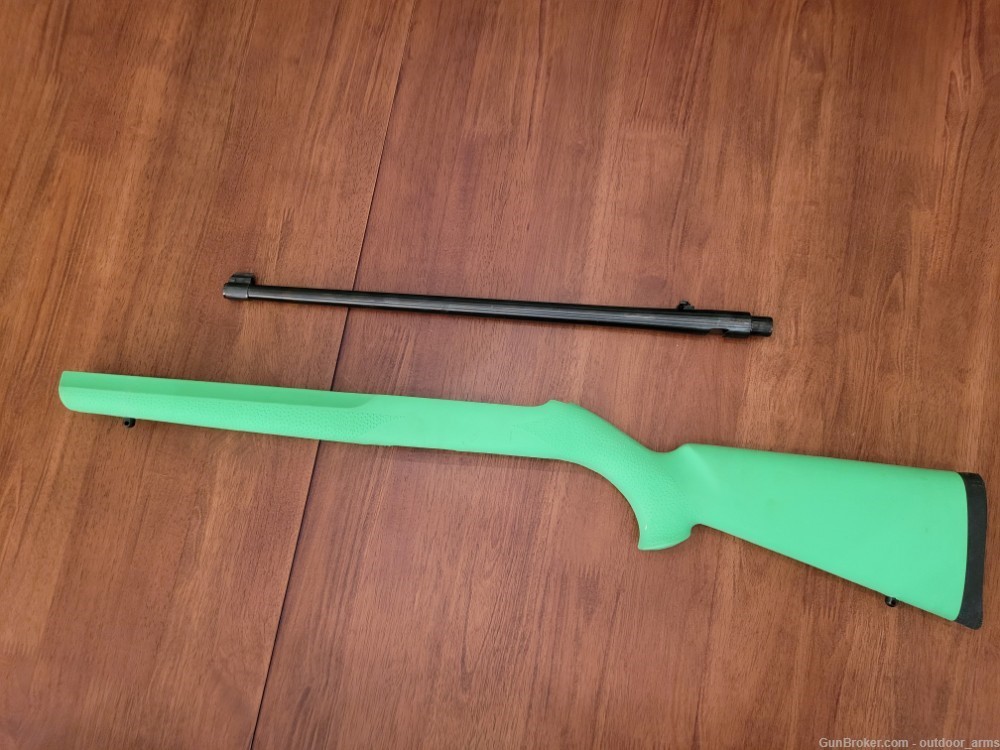 Ruger 10/22 Lime Green Hogue Stock and Barrel-img-5