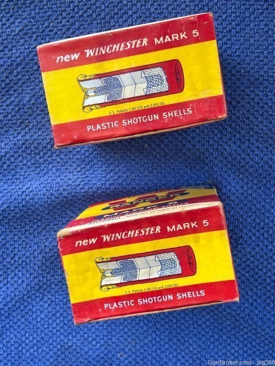 2 VINTAGE BOXES WINCHESTER 12GA RANGER MARK 5 AMMO 50 RDS-img-3