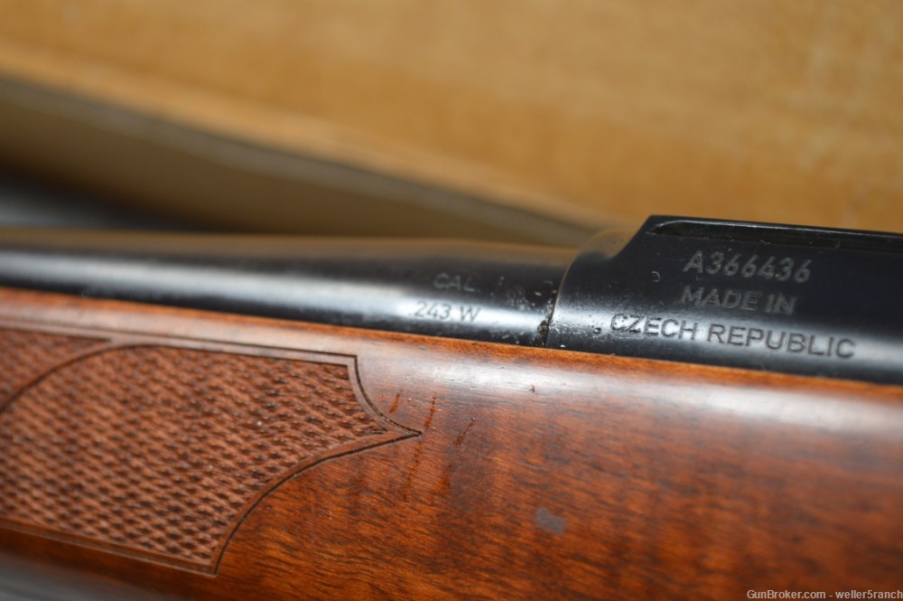 CZ 550 American 243 Winchester 24" Detachable Magazine Scarce-img-7