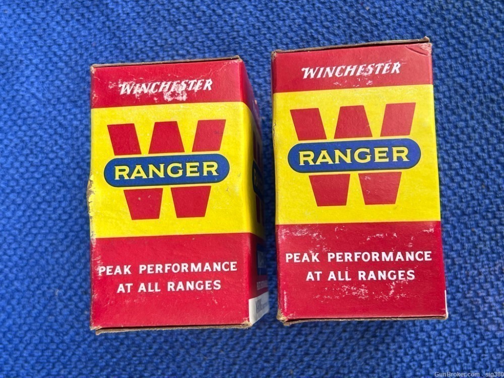 2 VINTAGE BOXES WINCHESTER 12GA RANGER MARK 5 AMMO 50 RDS-img-5