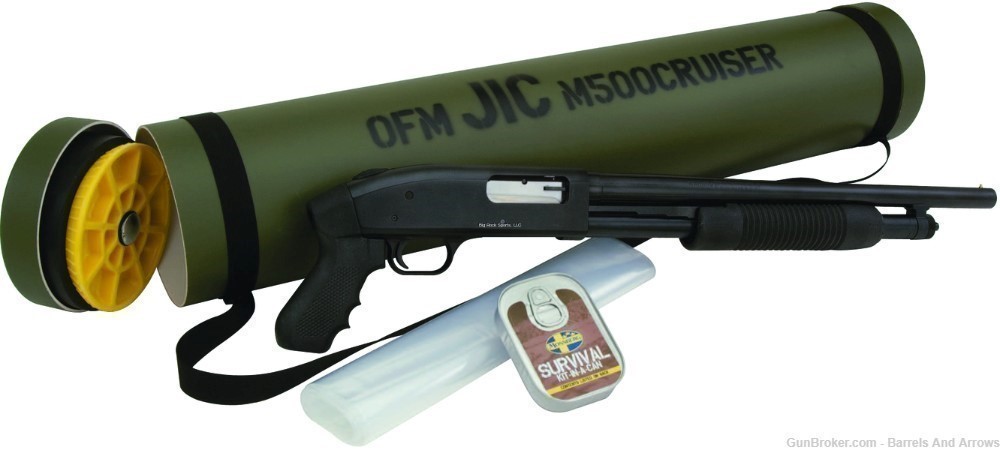 Mossberg 51340 500 Cruiser JIC Pump Shotgun 12 GA 18-1/2" Blue w/Emergency -img-0