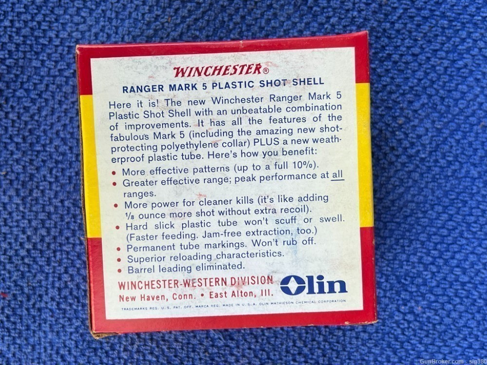 2 VINTAGE BOXES WINCHESTER 12GA RANGER MARK 5 AMMO 50 RDS-img-2