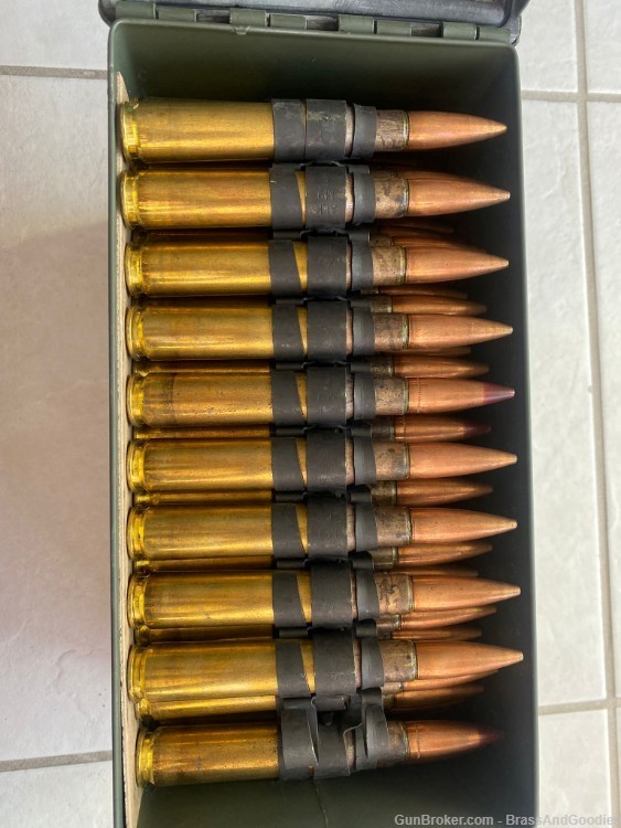 Federal 50 BMG M33/M17 Lake City Ammunition - 100 Linked Rounds -img-1