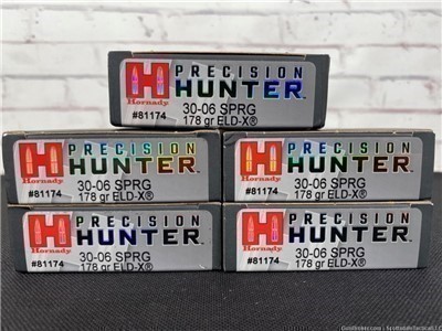 Hornady Precision Hunter 30-06 SPRINGFIELD 81174 100 Rounds