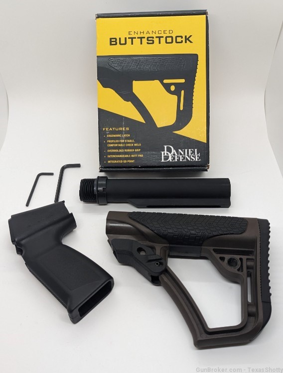 Daniel Defense Enhanced Buttstock w/ Aimsports Remington 870 Pistol Grip-img-0