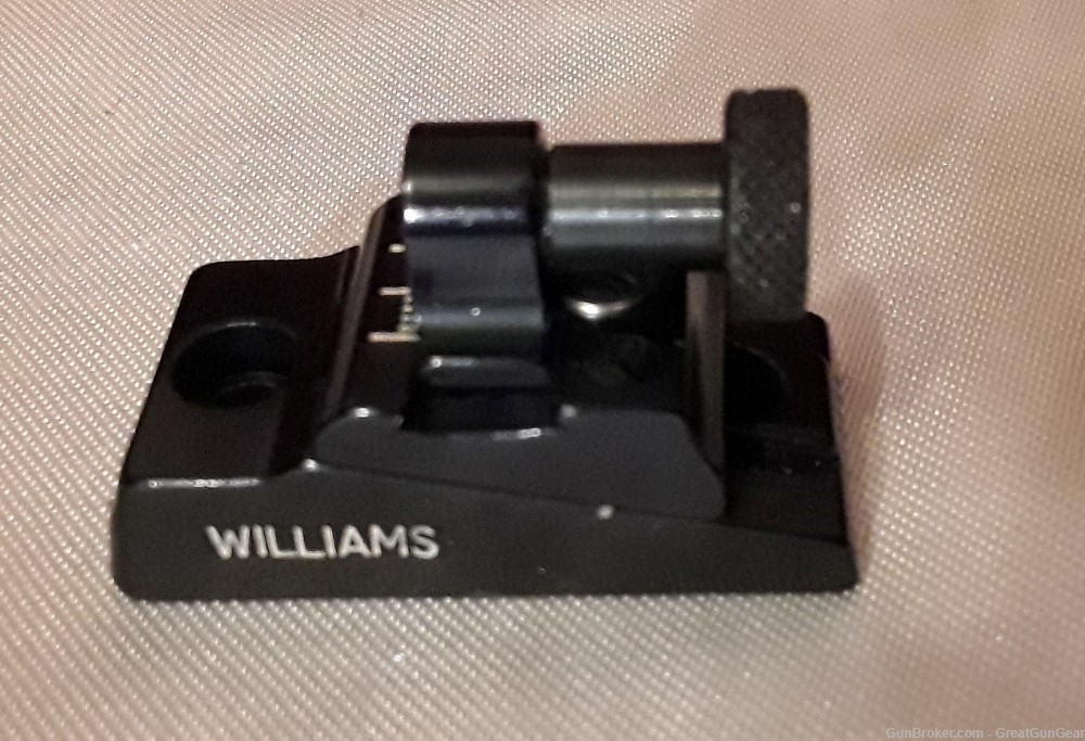 Vintage Williams WGRS-70 Guide Receiver Peep Sight Black #176796-img-2