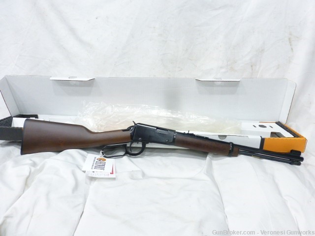 NIB Henry Lever Youth Rifle 22 S/L/LR 20" Wood Furniture H001Y-img-0