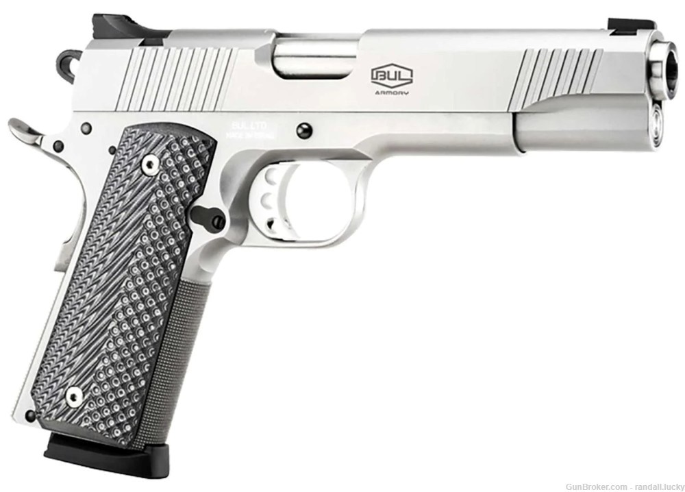 BUL ARMORY 1911 GOVERNMENT 45 ACP 5" BARREL 8+1, STAINLESS STEEL -img-0