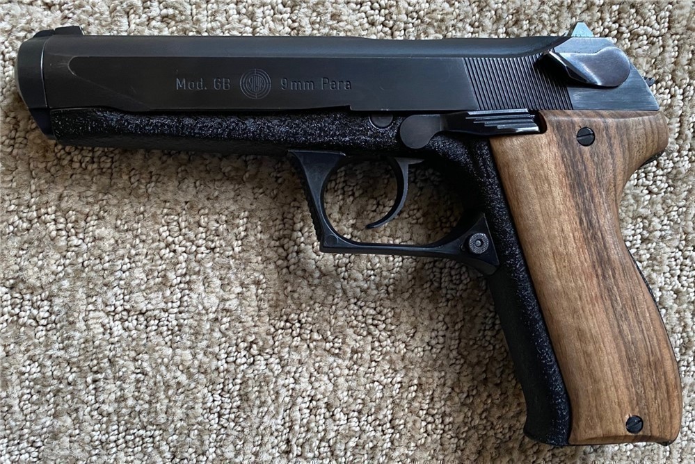 Genuine Walnut Grips for Steyr GB 9mm Pistol -img-1