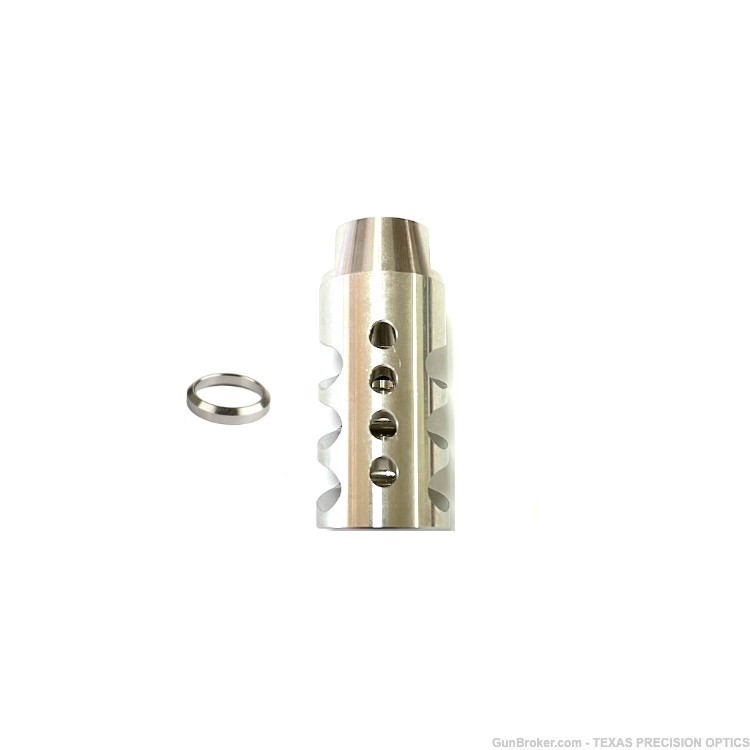 5/8X24 .308 Stainless Steel Compensator Muzzle Brake W washer U.S Made-img-0