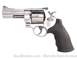 Smith & Wesson 12463 610 Revolver, 10MM, 4" Bbl, Stainless Steel -img-0