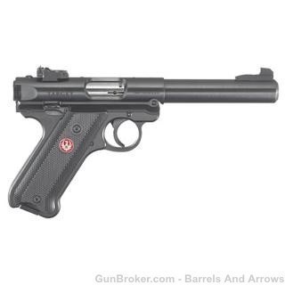 Ruger 40101 Mark IV Semi Auto Pistol 22LR 5.5" 10rd Black Target -img-0