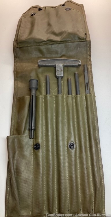 .50 caliber Cleaning Kit, vinyl case, Broken Cartridge Extractor Used-img-0