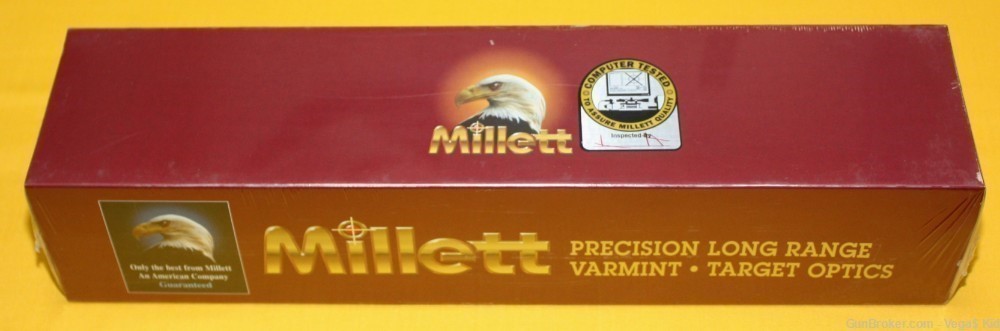 NEW Millett Buck Gold Scope 6-24 x 44mm Adj Obj Med Plex Mat Finish BK00708-img-1