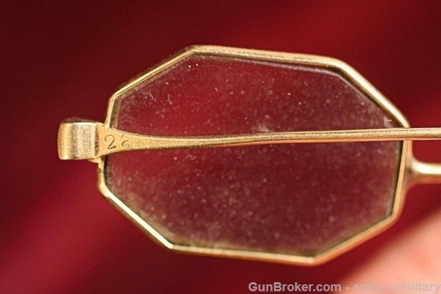 Gold Folding Glasses in Silver Case - Civil War-img-7