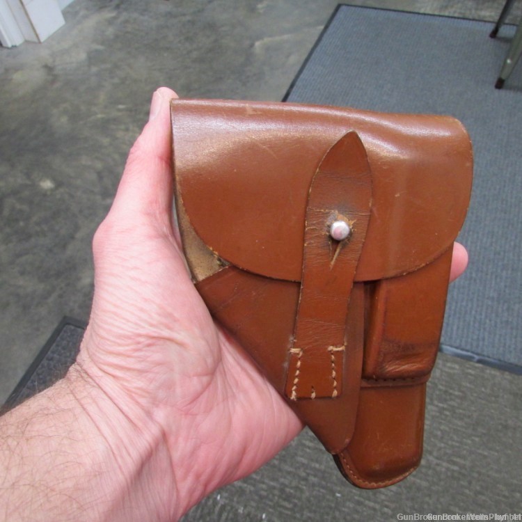 GERMAN WWII WALTHER PPK 7.65mm PISTOL HOLSTER DATED 1941 (RARE)-img-0