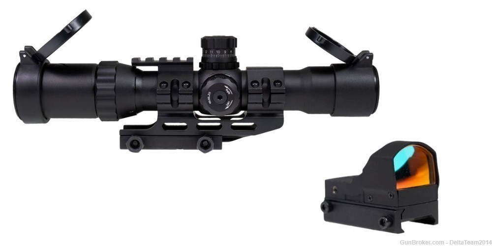 Northtac Assault 1-4x28 Illuminated Optic with Micro Red Dot-img-3