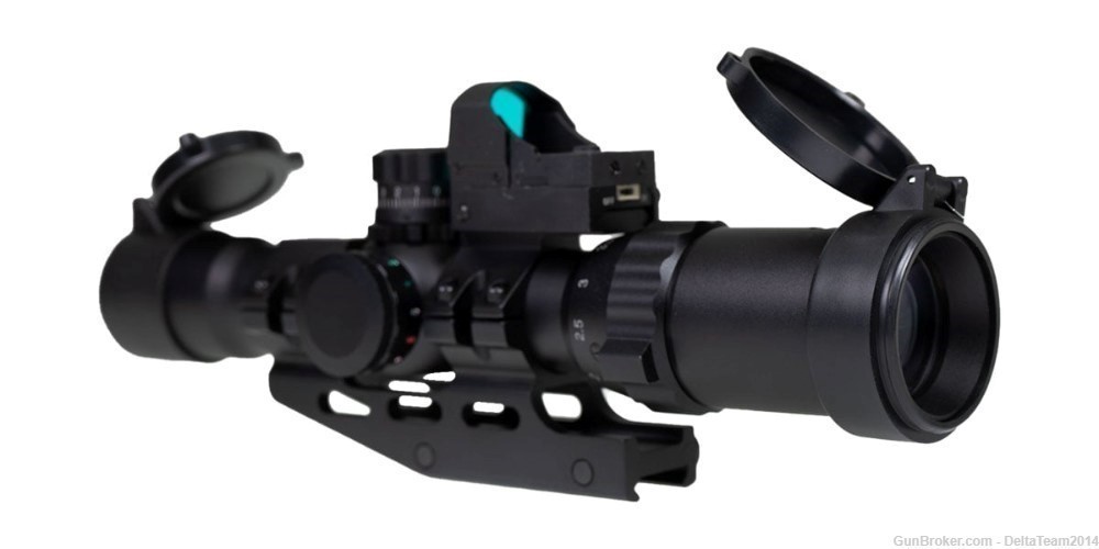 Northtac Assault 1-4x28 Illuminated Optic with Micro Red Dot-img-2