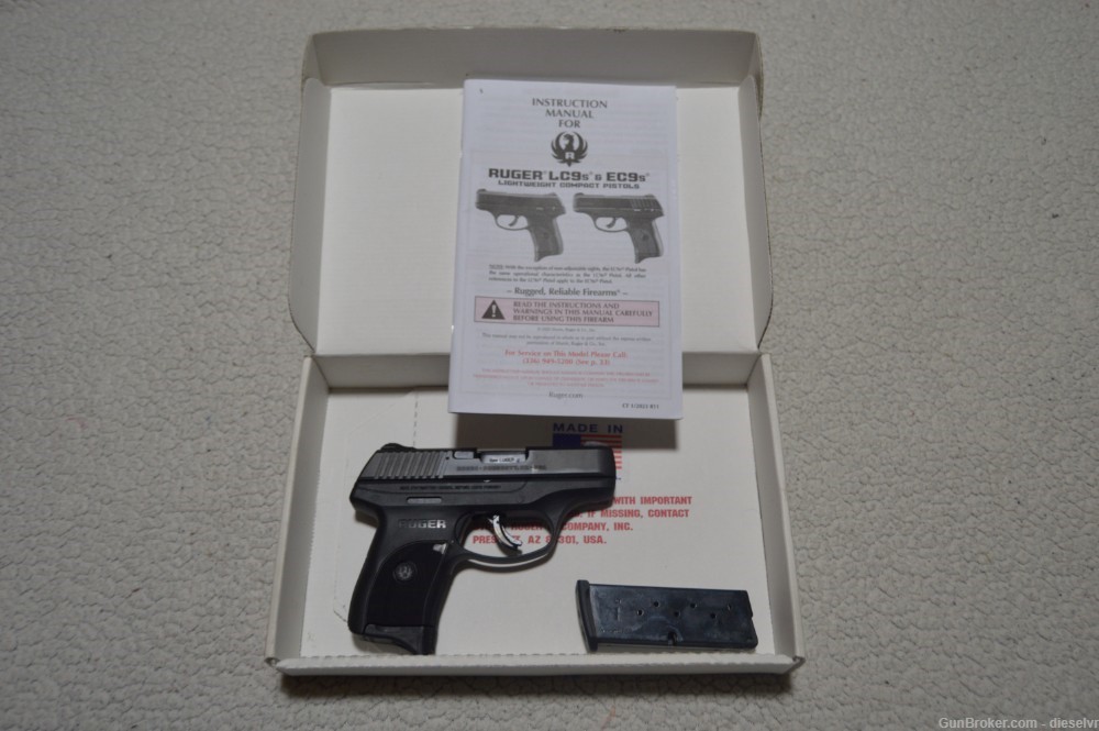 IN BOX Ruger LC9s Pro Both Magazines Striker Fire -img-0