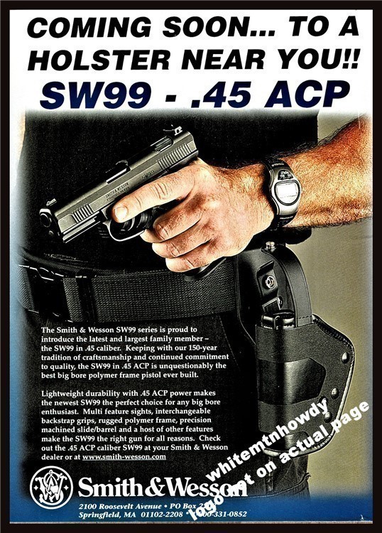 2003 SMITH & WESSON SW99 .45 ACP Pistol Photo AD-img-0