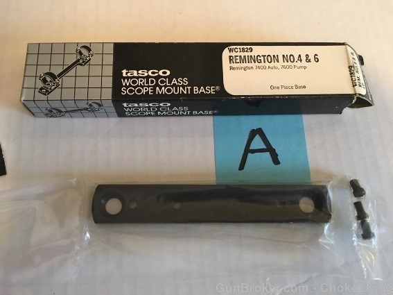 Tasco Remington 4 6 7400 7600 Pump One Piece Base-img-0