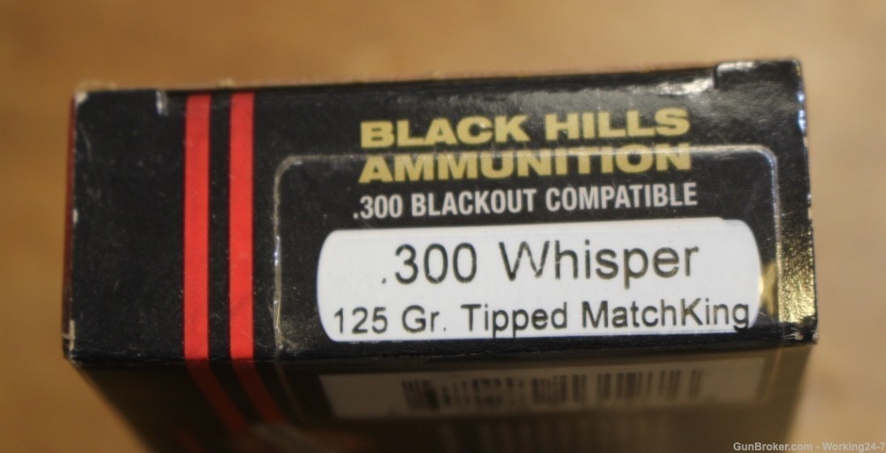 Black Hills Ammunition 300 AAC Blackout/Whisper 125 Gn 20 Rounds-img-1
