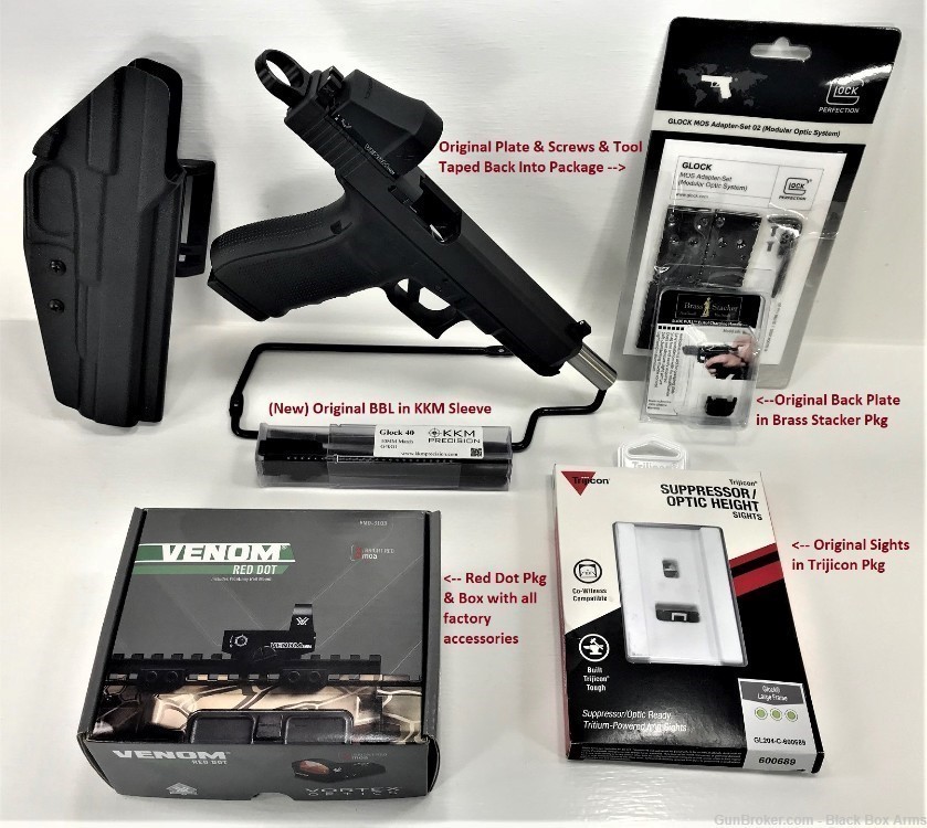XTREME PISTOL HUNTER'S AUCTION Glock 40  G-40 - 10mm - TRICKED OUT w/ AMMO!-img-30