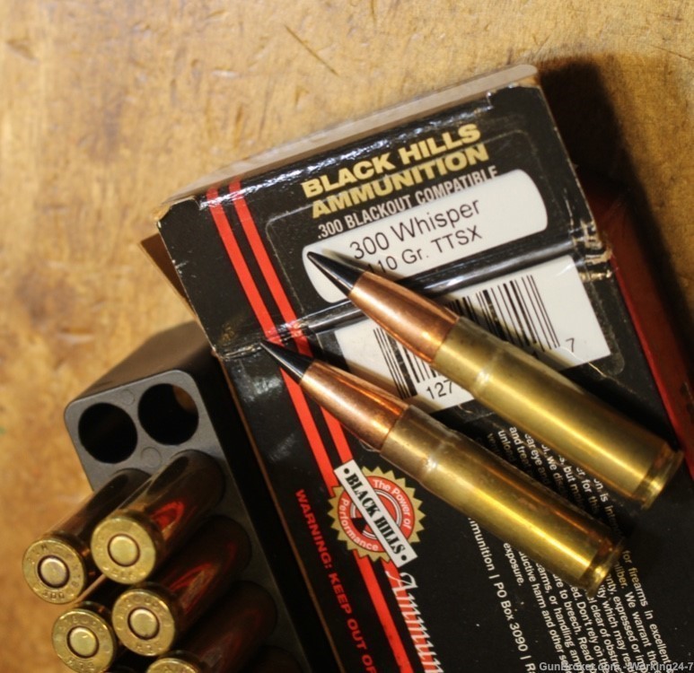 Black Hills .300 Blackout 110 Gr. Tipped TSX Bullet- Lead-Free- Box of 20-img-0