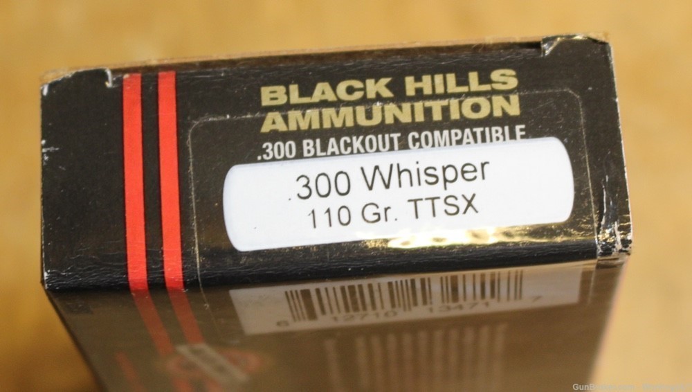 Black Hills .300 Blackout 110 Gr. Tipped TSX Bullet- Lead-Free- Box of 20-img-1
