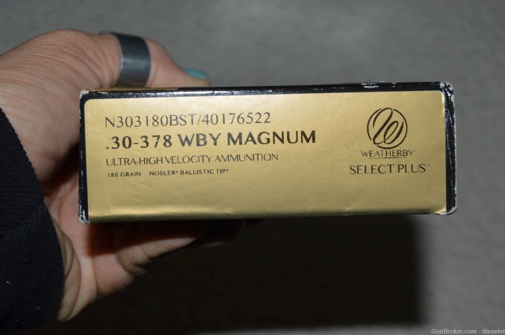 Weatherby 30-378 Weatherby Magnum 180 Grain Nosler Balistic Tip Ammunition -img-1