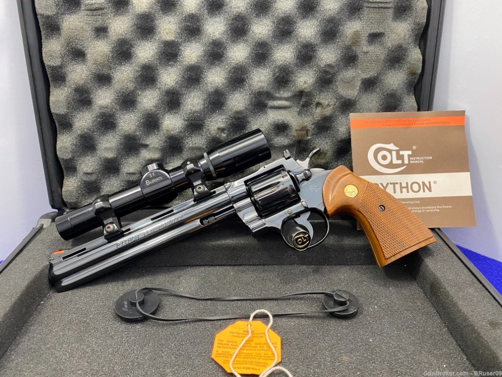 1988 Colt Python .357 Mag 8" *TEN-POINTER EDITION* Only 250 EVER Produced-img-2