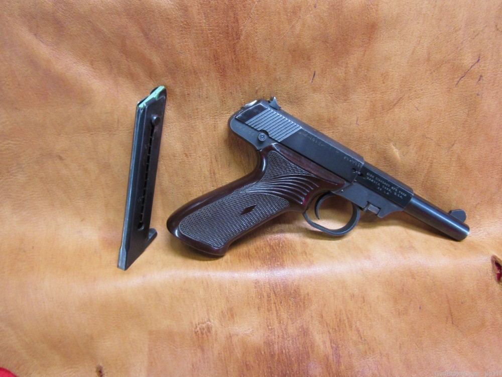 High Standard M-101 Dura-Matic 22 LR Semi Auto Pistol Made 1954 C&R Okay-img-0