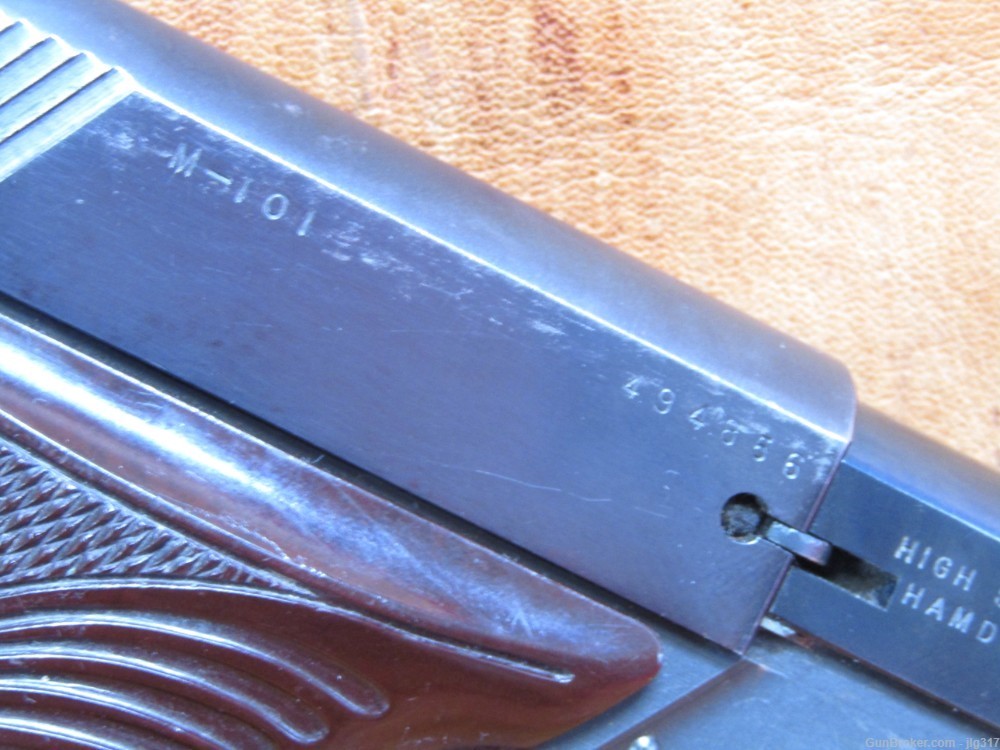 High Standard M-101 Dura-Matic 22 LR Semi Auto Pistol Made 1954 C&R Okay-img-5