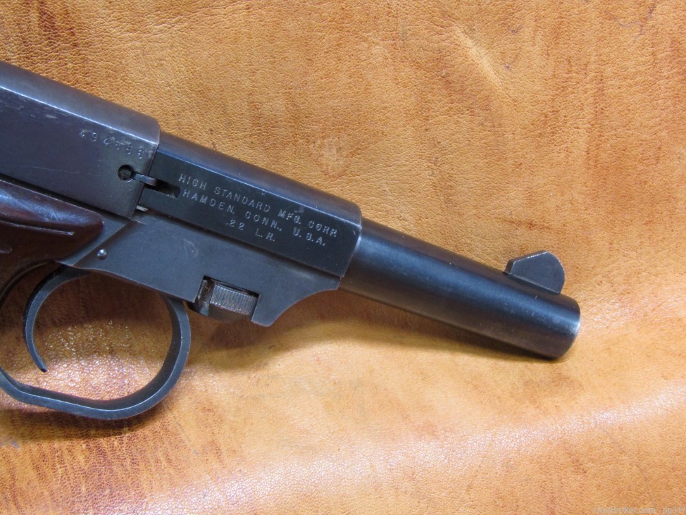 High Standard M-101 Dura-Matic 22 LR Semi Auto Pistol Made 1954 C&R Okay-img-6