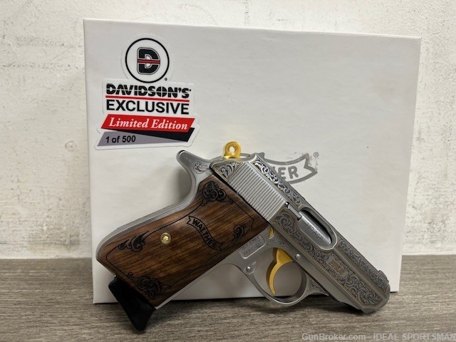 WALTHER PPK/S EXQUISTE 380 ENGRAVED RARE 4796017 BRAND NEW-img-2