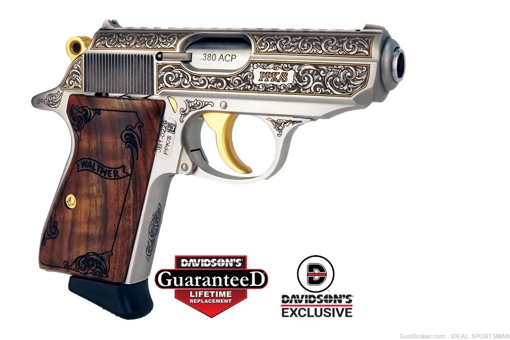 WALTHER PPK/S EXQUISTE 380 ENGRAVED RARE 4796017 BRAND NEW-img-3