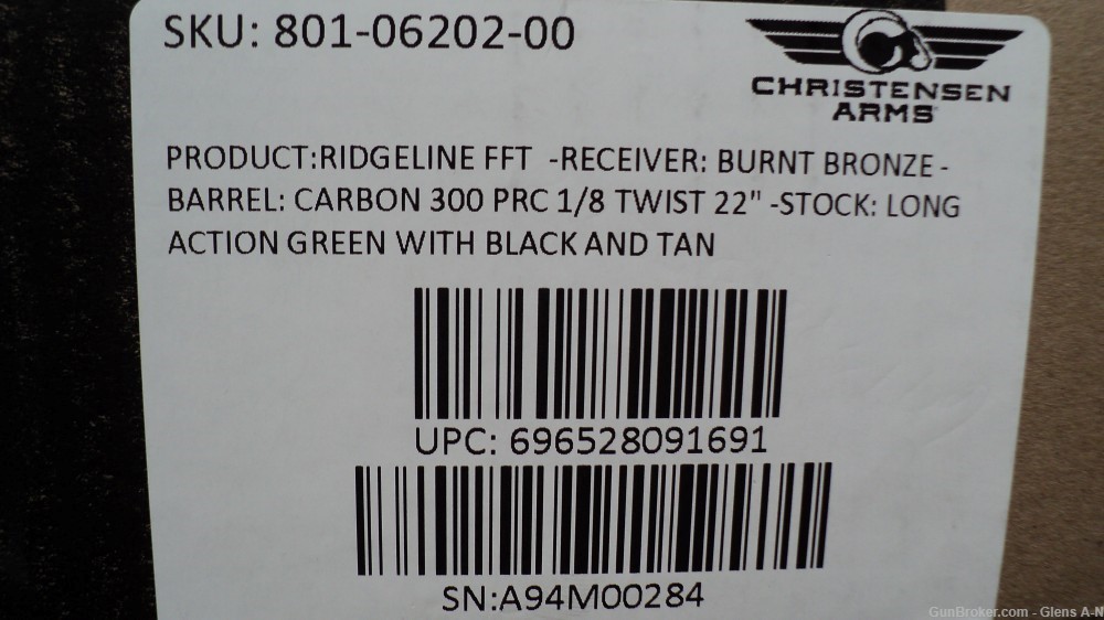 NEW Christensen Arms Ridgeline FFT 300 PRC 22" Burnt Bronze 8010620200-img-14