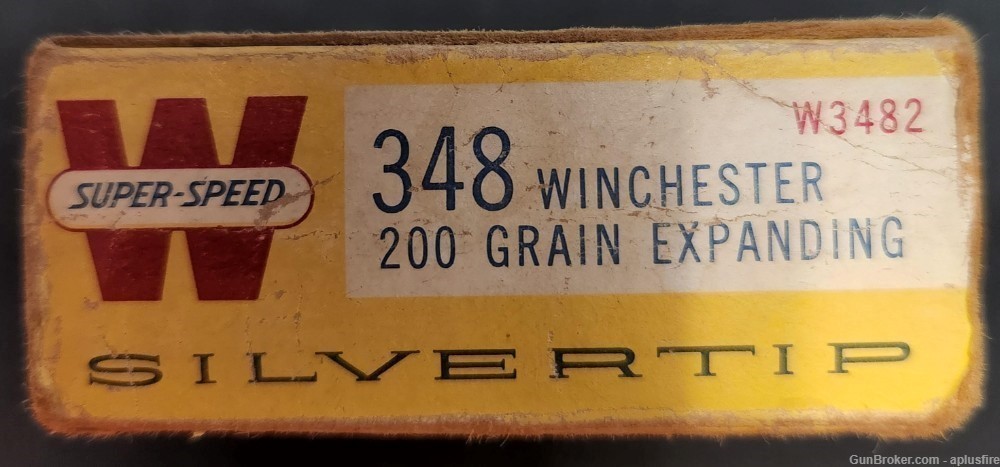 19rds Winchester Super Speed 348 Win 200gr Expanding Silvertip-img-0