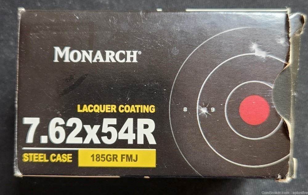 20rds Monarch 7.62x54R 185gr FMJ-img-0