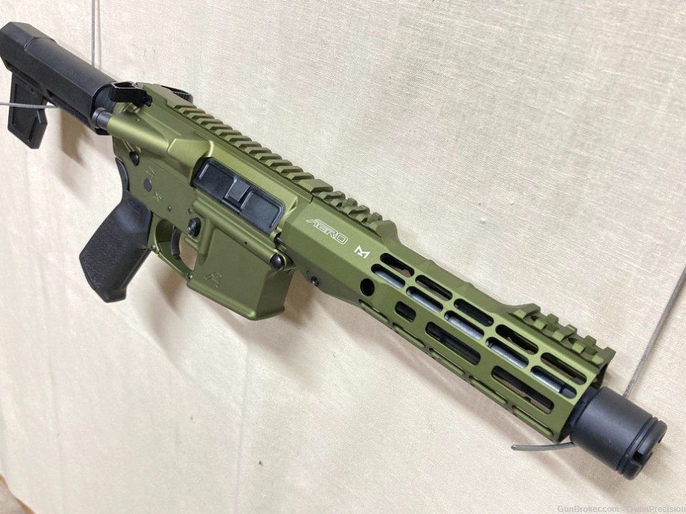 AR-15 Custom Aero Precision X15 pistol OD Green MLOK 7.5" KAK SW2 brace-img-6