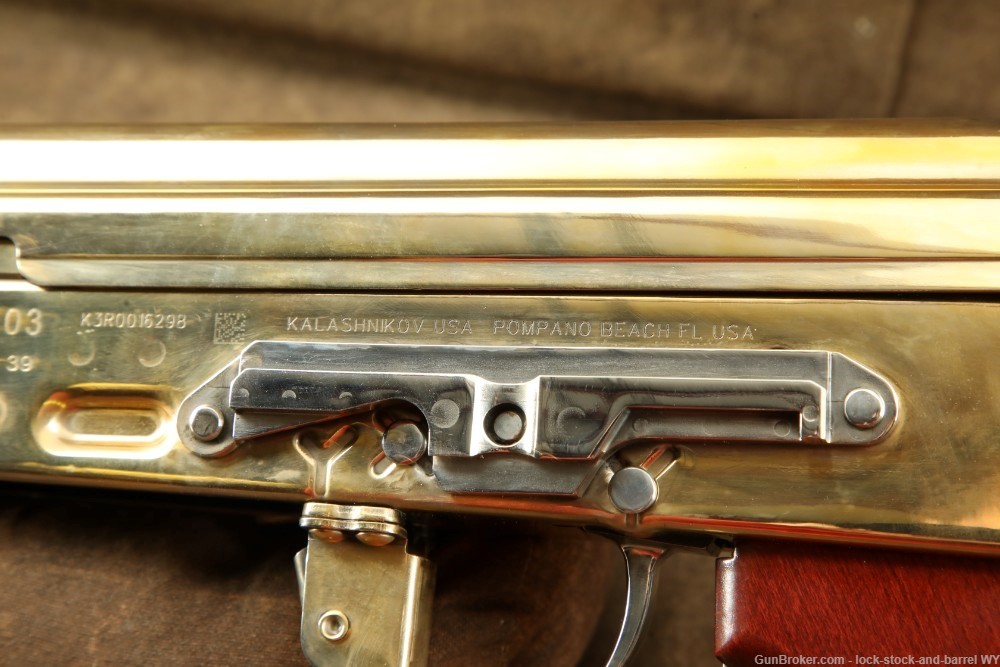Kalashnikov USA KR103 7.62x39 Rifle AK103 AK47 AKM 24k Gold & Nickel Plated-img-26