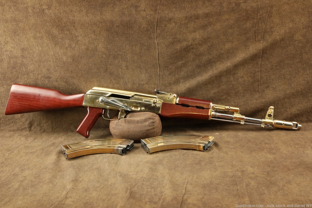 Kalashnikov USA KR103 7.62x39 Rifle AK103 AK47 AKM 24k Gold & Nickel Plated-img-2