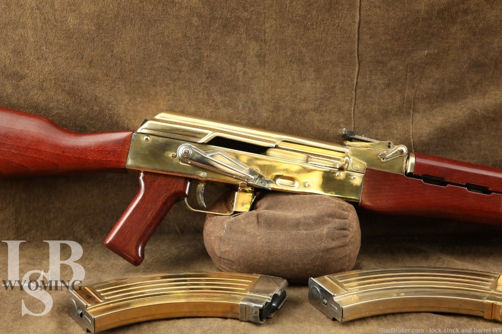 Kalashnikov USA KR103 7.62x39 Rifle AK103 AK47 AKM 24k Gold & Nickel Plated-img-0