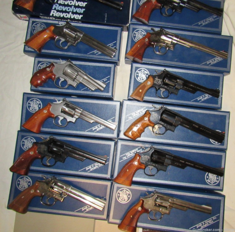 Very Rare COMPLETE Set of Twelve Revolvers by Smith & Wesson #6 of 500 MINT-img-4