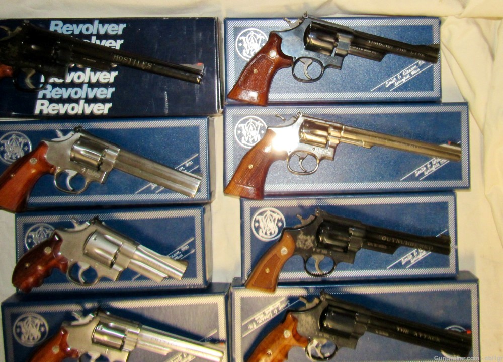 Very Rare COMPLETE Set of Twelve Revolvers by Smith & Wesson #6 of 500 MINT-img-3
