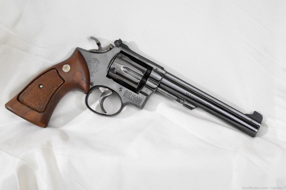 Smith & Wesson Model 14 -3 revolver .38 SPL Tgt hammer Tgt Trigger -img-1