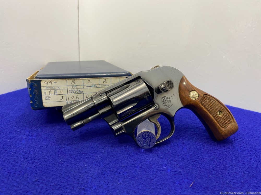 Smith Wesson 49 (No Dash) .38 S&W Spl Blue *INCREDIBLE BODYGUARD MODEL*-img-2
