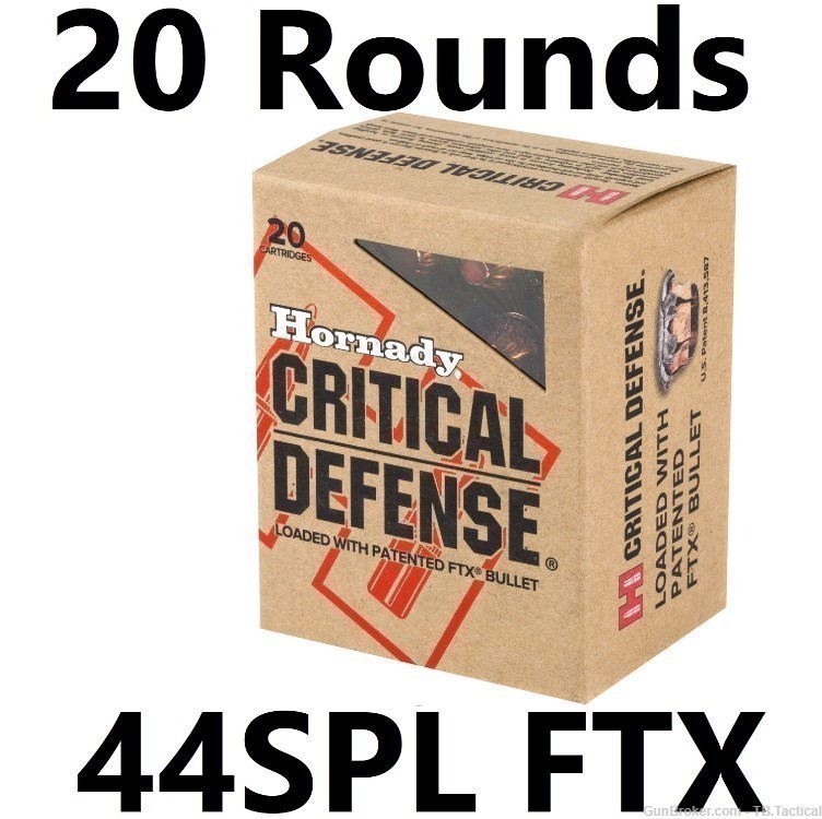 Hornady Critical Defense .44 SPL Special FTX Ammo-img-0