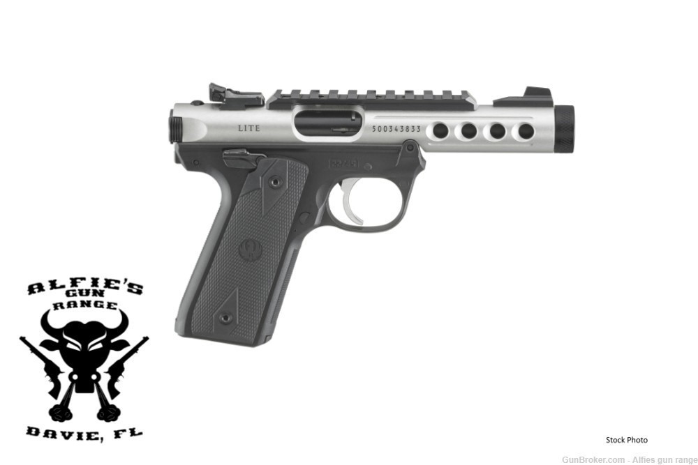Ruger MK IV 22/45 LITE 22 LR Pistol 10RD 4.4 Ported TB - 43945-img-0